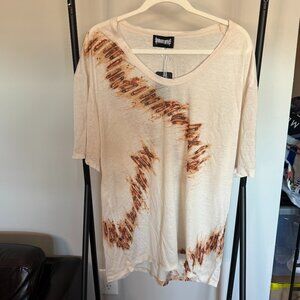 Darker Wavs Fader Rust Pin Oversized Tee